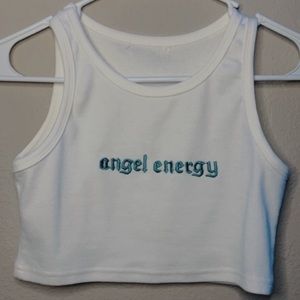 “Angel Energy” crop tank top